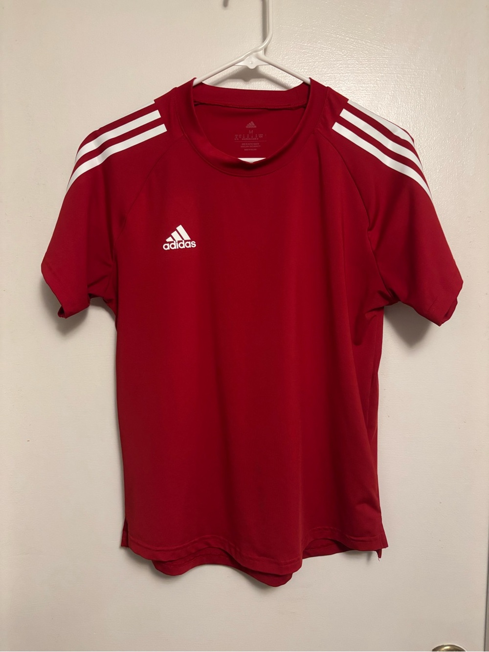 Adidas Red Short-Sleeve Sports Tee